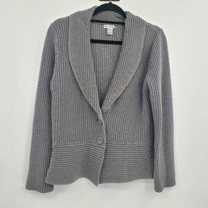 ♡ Willow Bay Gray Shawl Collar Cardigan Size Large